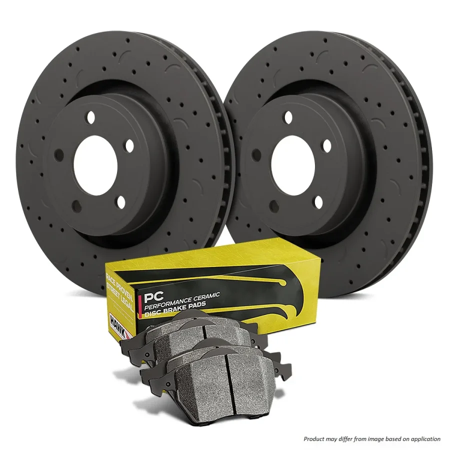Hawk HKC4725.136Z - Hawk Brake Kit - PC Pads & Talon Slotted & Drilled Discs; Front, référence HWK-HKC4725.136Z