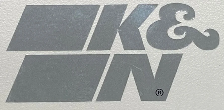 K&N Autocollant découpé chromé 89-0003-1, référence 89-0003-1