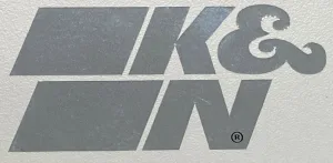 K&N Autocollant découpé chromé 89-0003-1, référence 89-0003-1