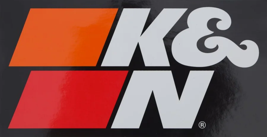K&N Autocollant 10-3/8" X 5-3/8" K&N Logo White 89-11690, référence 89-11690