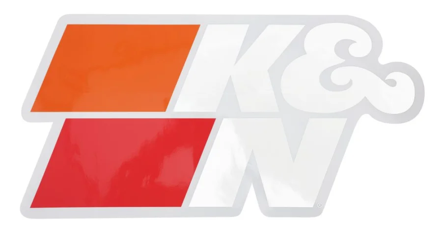 K&N Autocollant découpé, , 14-3/4" X 7-31/64" K&N Logo White 89-11695, référence 89-11695