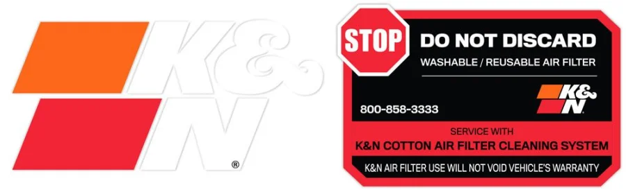 K&N Autocollant « ne pas jeter » 89-16063-2, référence 89-16063-2