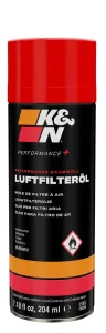 K&N Huile pour filtre à air, aérosol 204 ml 99-0506EU, référence 99-0506EU