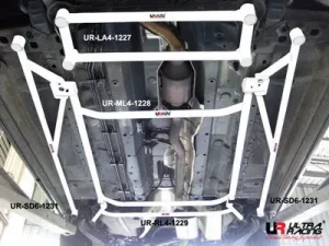 Ultra Racing Nissan X Trail 2.0 08+ UltraRacing 4-Point Mid Lower Brace, référence ML4-1228