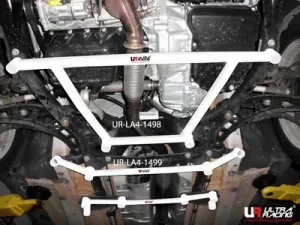 Ultra Racing Mini Countryman R60 11+ Ultra-R 4-Point Front H-Brace 1498, référence LA4-1498