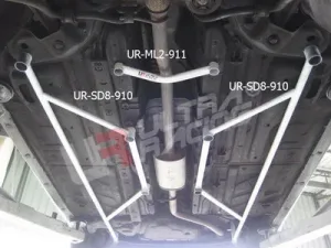 Ultra Racing Fiat Idea 06+ 1.4 UltraRacing 2-Point Mid Lower Brace, référence ML2-911