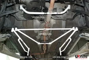 Ultra Racing Honda Accord 90-93 UltraRacing 4-Point Mid Lower Brace, référence ML4-1335