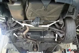 Ultra Racing Peugeot 407 04-10 2.0 UltraRacing 4-Point Rear Lower Brace, référence RL4-1549