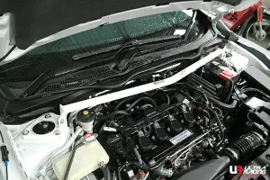 Ultra Racing Honda Civic 15-19 FK/FC 1.5T/1.8 UltraR Front Upper Strutbar, référence URTH-TW2-3520