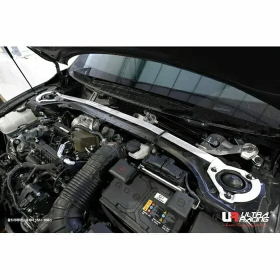 Ultra Racing Hyundai Veloster-N 2.0T 18+ (2WD) Front Strut Bar, référence URKR-TW2-4142