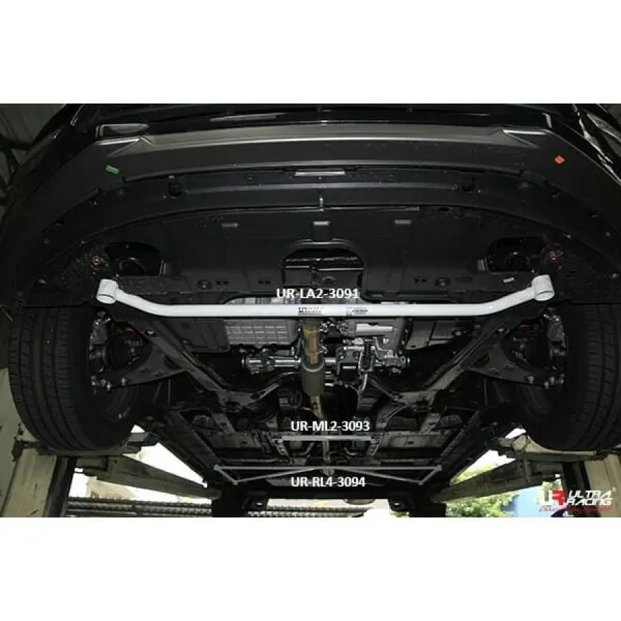 Ultra Racing Proton Iriz 1.6 2WD 14+/Persona 1.6 16+ UltraRacing 2-Point Front Lower Tiebar (3091), référence LA2-3091