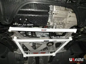 Ultra Racing Volkswagen Passat B8 (TYP 3G) 1.8 TSI 2WD 15-22 UltraRacing 2-Point Front Lower Tiebar (3834), référence LA2-3834