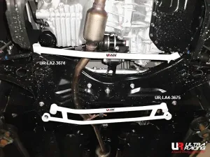 Ultra Racing Perodua Bezza (B300) 1.0/1.3 2WD 16+ UltraRacing 4-Point Front Lower Brace (3675), référence LA4-3675