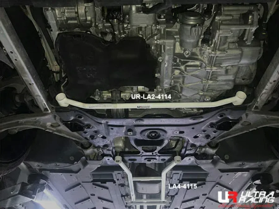 Ultra Racing Mercedes V177/W177 A200 1.3 2WD Sedan 18+ UltraRacing 2-Point Front Lower Tiebar (4114), référence URTH-LA2-4114