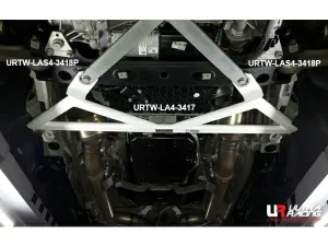 Ultra Racing Mercedes C205 C250/C300 (Coupe) 2.0T 15-21/C63 S 4.0TT 14-21/C200 2.0 14-21 2WD UltraRacing 4-Point Front Lower Brace (3417), référence URTW-LA4-3417