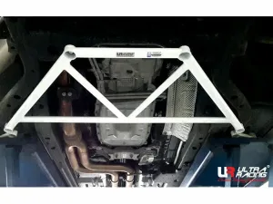 Ultra Racing Ford Mustang 2.3 Ecoboost 2WD Cabriolet/Convertible/Coupe 15+ UltraRacing 4-Point Front Lower Brace (3436), référence URTW-LA4-3436