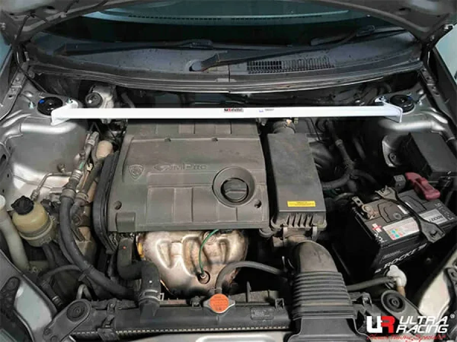 Ultra Racing Proton Saga 1.3/1.6 2WD 08-16 UltraRacing 2-Point Front Upper Strutbar (536), référence TW2-536