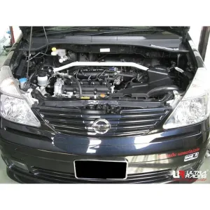 Ultra Racing Nissan Serena (C24) 2.0 2WD 99-12 UltraRacing 2-Point Front Upper Strutbar (836), référence TW2-836