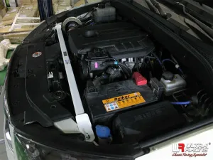 Ultra Racing Ssangyong Korando Sport 2.0D/2.9D 2WD/4WD 12-18 UltraRacing 2-Point Front Upper Strutbar (2650), référence URKR-TW2-2650