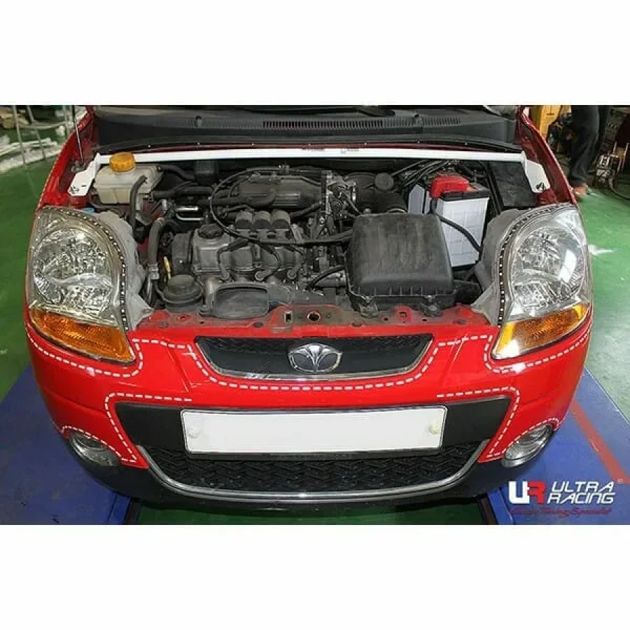 Ultra Racing Daewoo Matiz (M250) 1.0 2WD 05-09 UltraRacing 2-Point Front Upper Strutbar (2669), référence URKR-TW2-2669