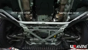 Ultra Racing Mercedes C250/C300 (Coupe) 2.0T 15-21/S205 4.0TT 14-21/E300 3.0T 16+ 2WD UltraRacing 4-Point Front Upper Strutbar (3418P), référence URTW-LS4-3418P