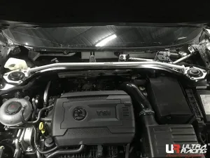 Ultra Racing Skoda Superb (B8/TYP 3V) 2.0T 2WD/4WD Estate 15+ UltraRacing 2-Point Front Upper Strutbar (3853), référence URTW-TW2-3853