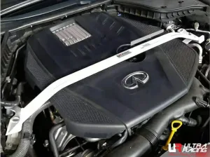 Ultra Racing Infiniti Q50 S (V37) 2.0T 2WD FL 16+ UltraRacing 2-Point Front Upper Strutbar (3998), référence URTW-TW2-3998