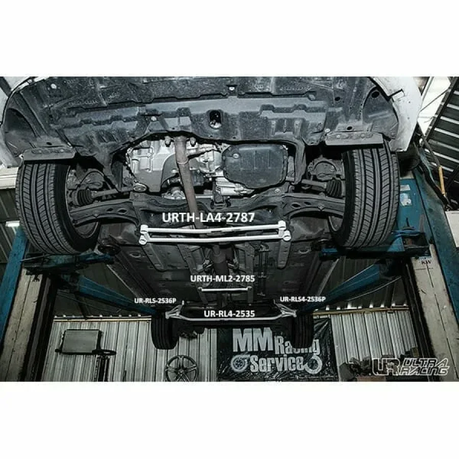 Ultra Racing Toyota Yaris (XP130) 1.2/1.5 2WD 10+ UltraRacing 2-Point Mid Lower Brace (2785), référence URTH-ML2-2785