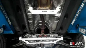 Ultra Racing Volkswagen Sharan (TYP 7N) 2.0 TDI 10+ UltraRacing 2-Point Mid Lower Brace (2951), référence URTW-ML2-2951