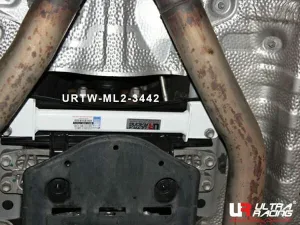 Ultra Racing Lexus GS 200T (L10) 2.0T 11+/GS 250 2.5 11-20/GS 300 3.0 11-20/GS 350 3.5 11-20/GS 450H 3.5 11-20 2WD UltraRacing 2-Point Mid Lower Brace (3442), référence URTW-ML2-3442