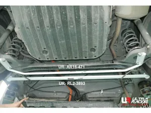 Ultra Racing Honda City (GM6) 1.5 2WD Hybrid 17+/Honda City RS (GN2) 1.5 Hybrid Sedan 19+ UltraRacing 2-Point Rear Lower Bar (3893), référence RL2-3893