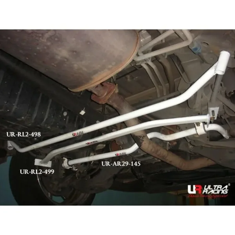 Ultra Racing Nissan Elgrand (E51) 3.5 V6 4WD 02-10 UltraRacing 2-Point Rear Lower Bar (498), référence RL2-498
