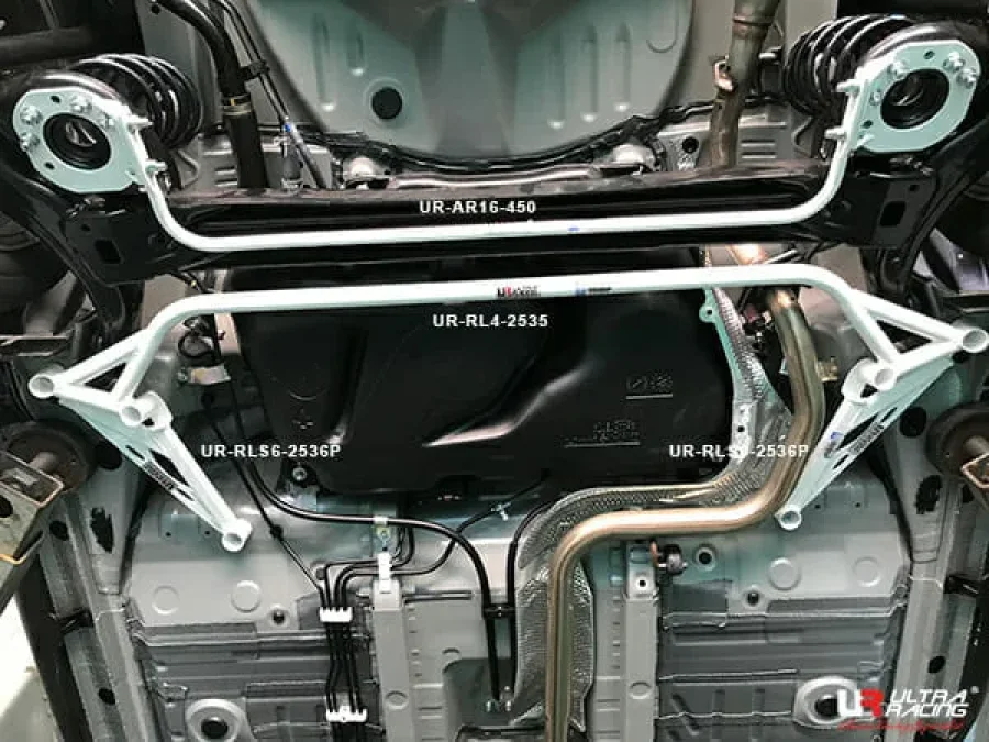 Ultra Racing Toyota Vios (NSP151) 1.5 2WD 18+/Yaris 1.5 10-19 UltraRacing 4-Point Rear Lower Bar (2535), référence RL4-2535
