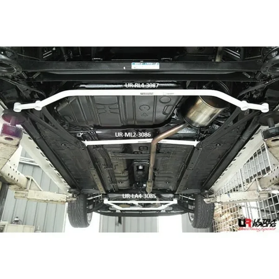 Ultra Racing Perodua Axia (B200) 1.0 14+/Bezza 1.0 16+ 2WD UltraRacing 4-Point Rear Lower Bar (3087), référence RL4-3087