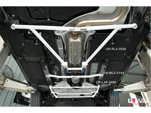 Ultra Racing Mazda CX-3 (DK) 1.5D/2.0 2WD 16+ UltraRacing 4-Point Rear Lower Bar (3500), référence RL4-3500