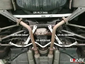 Ultra Racing Infiniti Q70 (Y51) 2.5/3.5 V6 2WD 13+ UltraRacing 4-Point Rear Lower Bar (3454P), référence RS4-3454P