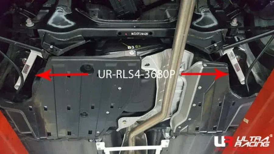 Ultra Racing Honda Accord (CR1/CR6) 2.0 2WD 13+ UltraRacing 4-Point Rear Lower Bar (3680P), référence RS4-3680P