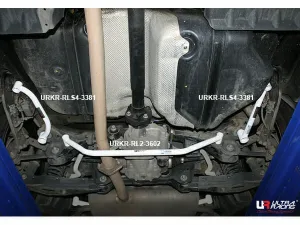 Ultra Racing Hyundai Tucson (TL) 1.7D/2.0D/Kia Sportage 1.7D/2.0D 17-22 4WD 16-21 UltraRacing 4-Point Rear Lower Bar (3381P), référence URKR-RS4-3381P