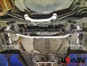 Ultra Racing Ford I-MAX 2.0 07-11/Mazda 5 2.0 10-18 2WD UltraRacing 2-Point Rear Lower Bar (2970), référence URTW-RL2-2970