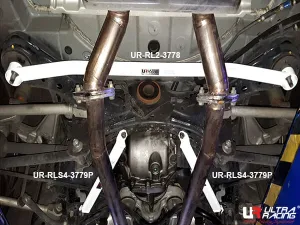 Ultra Racing Infiniti Q50 (V37) 3.5 Hybrid 14+/Infiniti Q50 S 2.0T 16+ 2WD UltraRacing 4-Point Rear Lower Bar (3779P), référence URTW-RS4-3779P