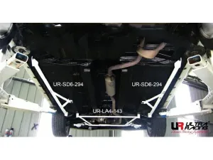 Ultra Racing Perodua Alza (M500) 1.5 2WD 09+/Myvi 1.0/1.3 05-11 UltraRacing 6-Point Rear Torsion Bar (294P), référence SD6-294P