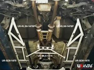 Ultra Racing Hyundai Genesis Coupe (BK) 3.8 2WD FL 09-16 UltraRacing 8-Point Rear Torsion Bar (1475P), référence SD8-1475P
