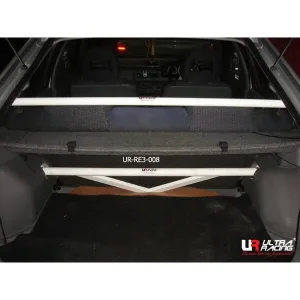 Ultra Racing Proton Iswara (C20/MK2) 1.3/1.5 HB 92-03/Proton Saga 1.3 03-08 UltraRacing 2-Point C-Pillar Bar (130), référence RU2-130