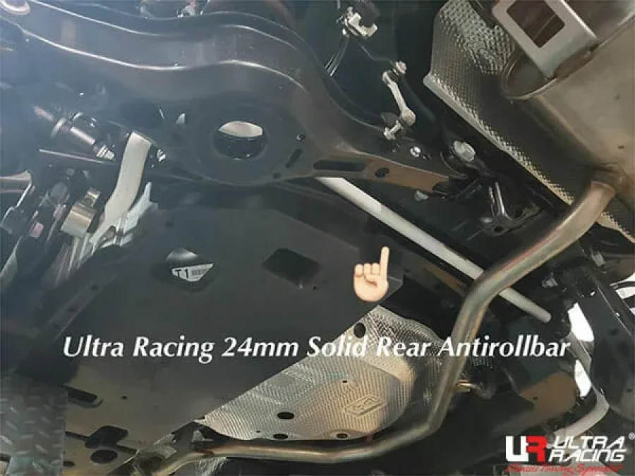 Ultra Racing Toyota C-HR (AX-10) 1.2T/1.8 2WD 18+ UltraRacing Rear Sway Bar 24mm (596), référence AR24-596