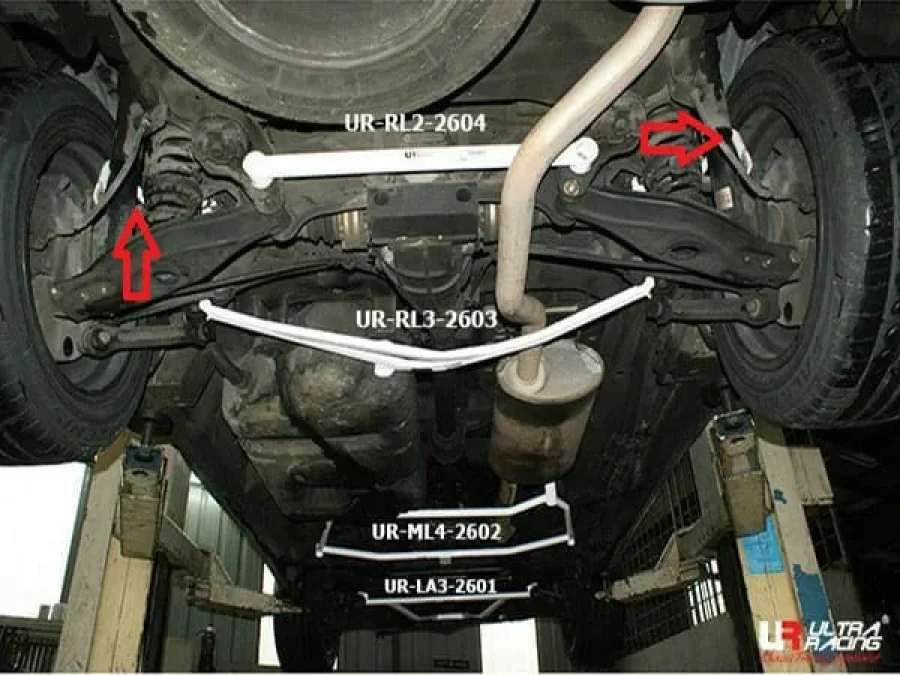 Ultra Racing Ssangyong Stavic Sv270 2.7D 4WD 04-12 UltraRacing Rear Sway Bar 19mm (462), référence URKR-AR19-462