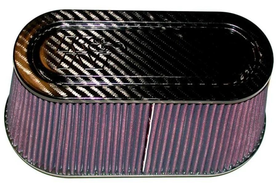 K&N Filtre à air universel, couvercle et embase carbone RP-5115, référence RP-5115