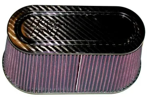 K&N Filtre à air universel, couvercle et embase carbone RP-5115, référence RP-5115