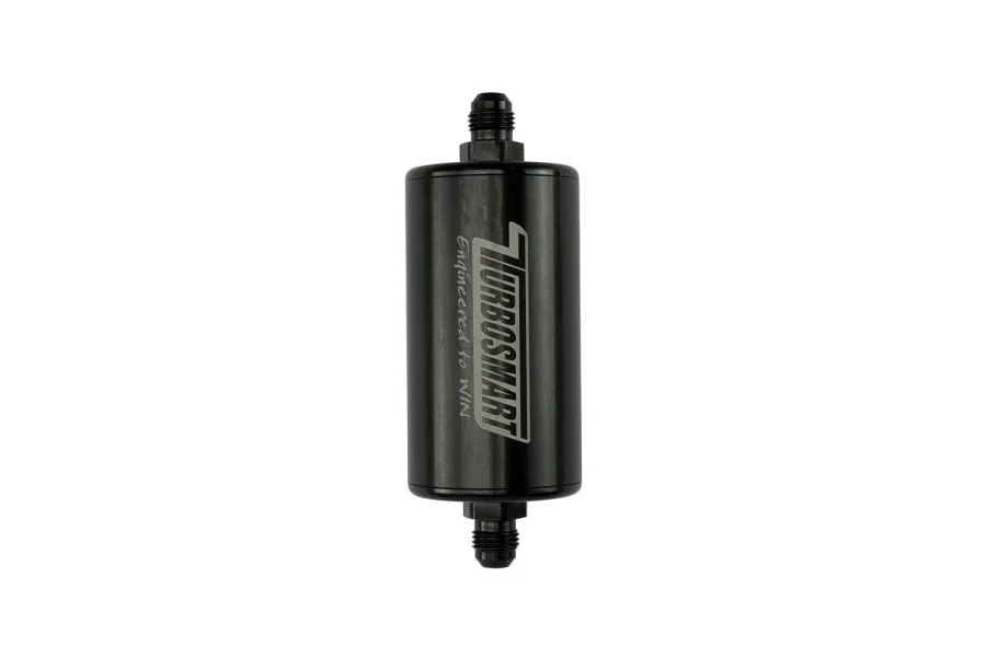 Turbosmart Inline Fuel Filter 10um 6AN Black, référence TS-0402-1133