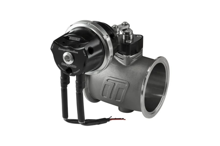 Turbosmart PSG76CG Pneumatic StraightGate76 Compressed Gas (Solenoid) 7psi Black, référence TS-0567-1252