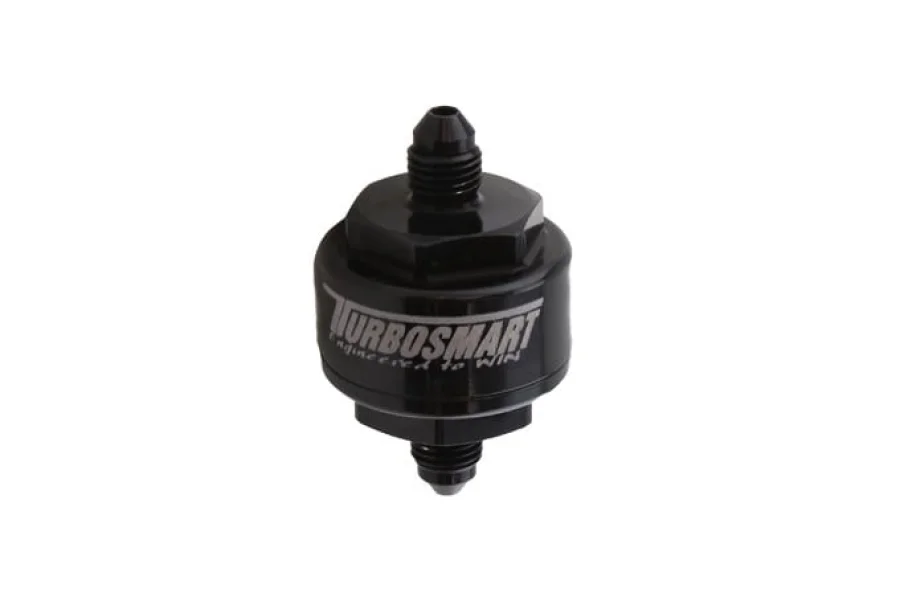 Turbosmart Billet Turbo Oil Feed Filter 44um AN-4 - Black, référence TS-0804-1002